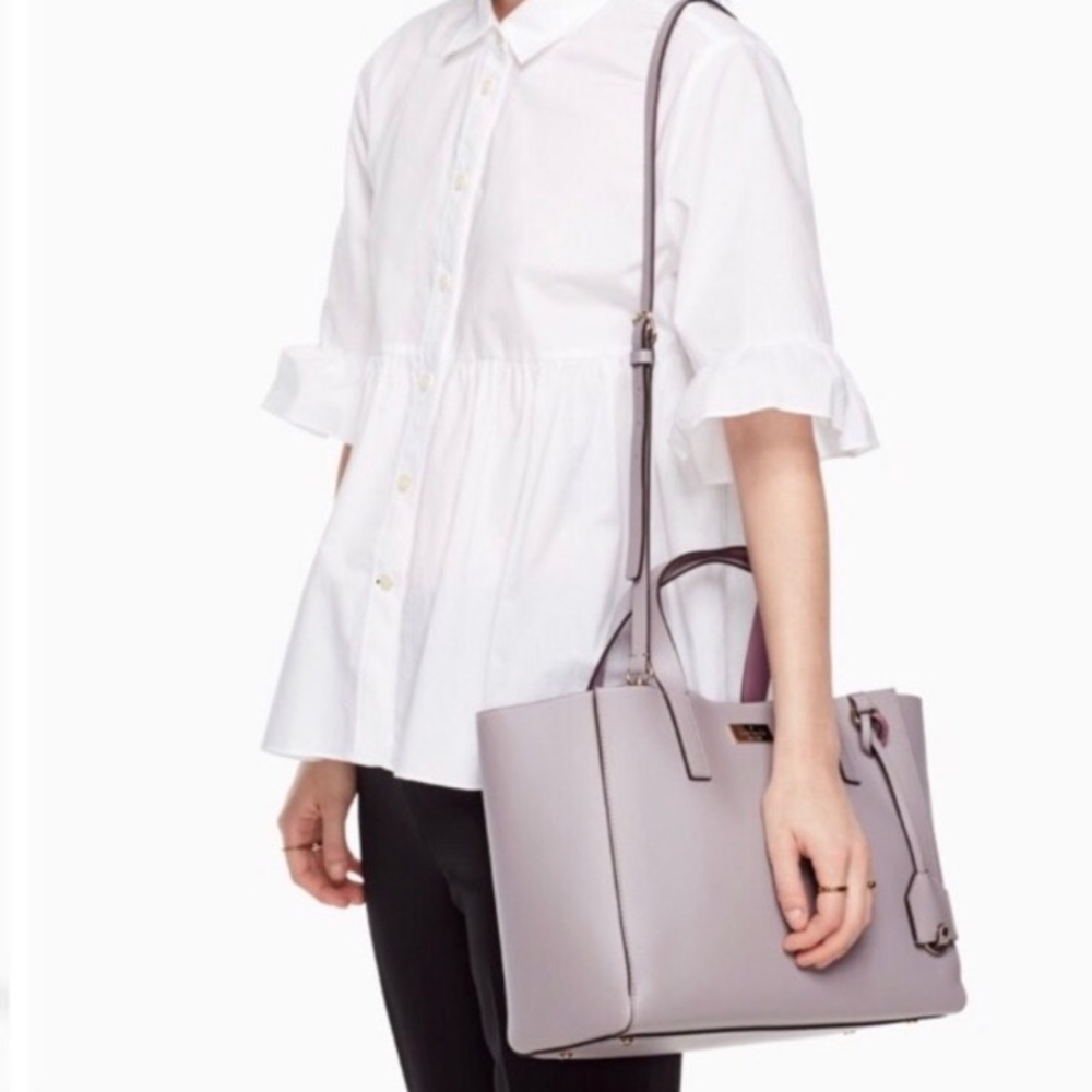 Kate Spade Small Nelle Putnam Drive Black Tote Bag